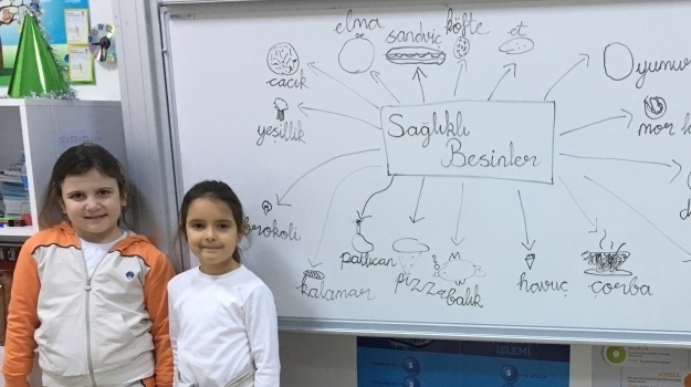 Bahçeşehir Okyanus Üstün Zekalılar 1.Sınıf Öğrencileri Akıl Haritası Yapıyor