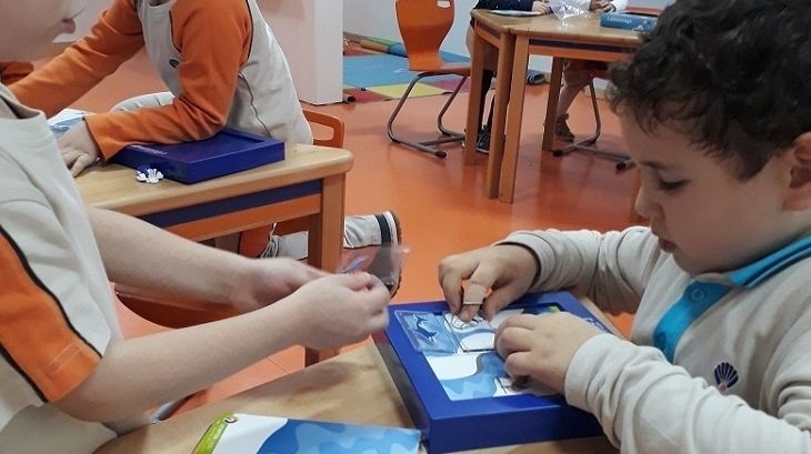 Üstün Zekalılar ve Yetenekliler 1/D Sınıfı Öğrencileri Zeka ve Akıl Oyunları Dersinde