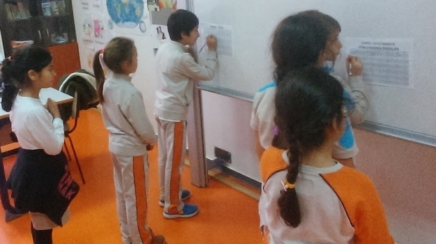 Bahçeşehir Okyanus Üstün Zekalılar 3-E ve 3-F Sınıfları 'Galeri Yürüyüşü' Yöntemini Öğrendi