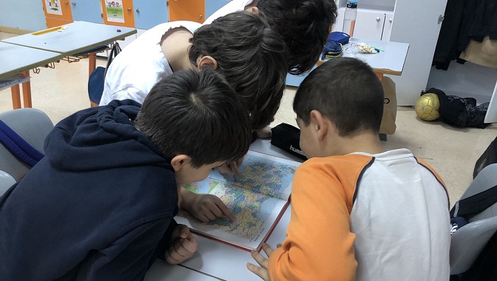 Bahçeşehir Üstün Zekâlılar ve Yetenekliler Okulu 4/D Sınıfı Öğrencileri “Harita Bulmaca” Etkinliğinde