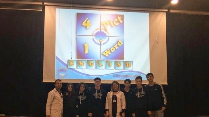 Bayrampaşa Okyanus Fen ve Anadolu Lisesinde İngilizce "4 Resim 1 Kelime" Yarışması