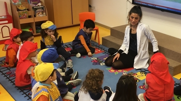 Beykent Okyanus Koleji Okul Öncesi Balıklar Sınıfı Türkçe Dil  Etkinliğinde