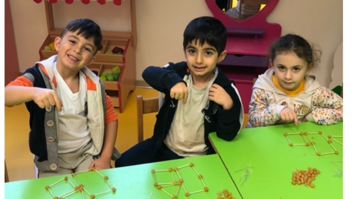 Beykent Okyanus Koleji Okul öncesi Gökkuşağı Grubu "Nohut Gezegeni"etkinliği  yapıyor