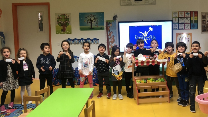 Beykent Okyanus Koleji Okul Öncesi Gökkuşağı Grubu Öğrencileri Fastrackids Ekonomi Konusunda