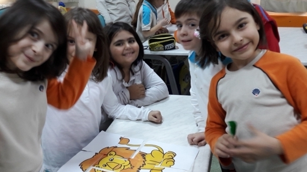 Beylikdüzü Okyanus 1. Sınıf Öğrencilerinin 'Animal Puzzle' Etkinliği