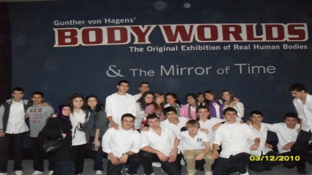 Beylikdüzü Okyanus Koleji Body World Sergisinde