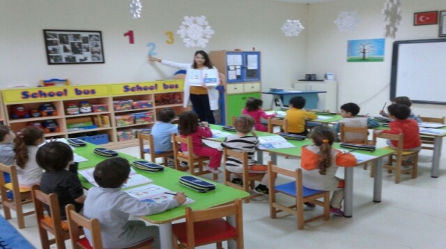 Beylikdüzü Okyanus Okul Öncesi Çiçekler Sınıfı İki Sayısını Öğreniyor