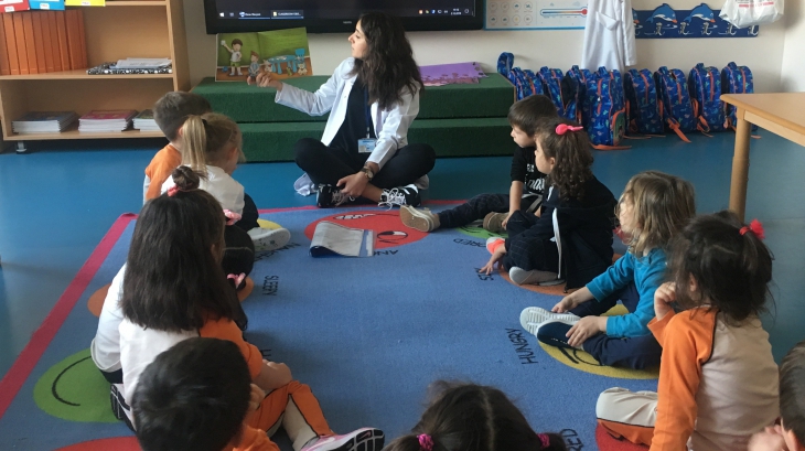 Bornova Okyanus Koleji Okul Öncesi Yunuslar ve Balıklar Grubu  Sosyal Beceri Dersinde