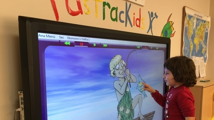 Çekmeköy Okul Öncesi Gökkuşağı Grubu Fastrackids Dersinde