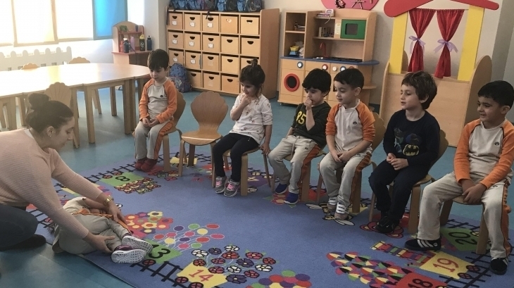 Çekmeköy Okyanus Koleji Okul Öncesi Balıklar Grubu Drama Dersinde