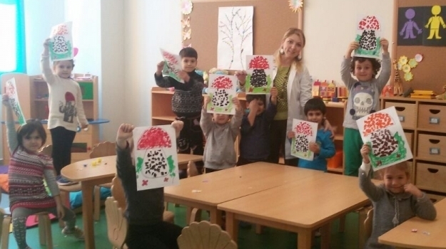 Eryaman Okul Öncesi Bölümü Balıklar Grubu Öğrencileri Sanat Etkinliğinde
