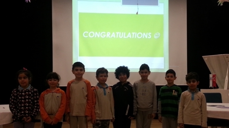 İlkokul Kademesi 3. Sınıf Öğrencileri ''BBC Word Master” 2. Etap için Konferans Salonunda