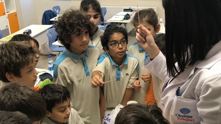 İlkokul Kademesi 4. Sınıflar Fen Bilimleri Dersinde Maddelerin Özellikleri Konulu Etkinlik Yaptı