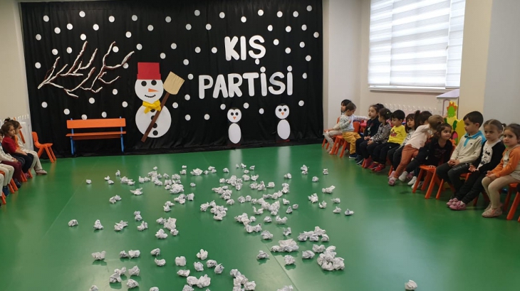 Eryaman Okyanus Koleji Okul Öncesi Kademesi Öğrencileri Kış Partisinde