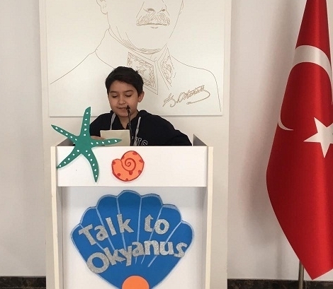 Eryaman Okyanus Koleji Ortaokul Öğrencileri Talk to Okyanus mikrofonuna konuştu.