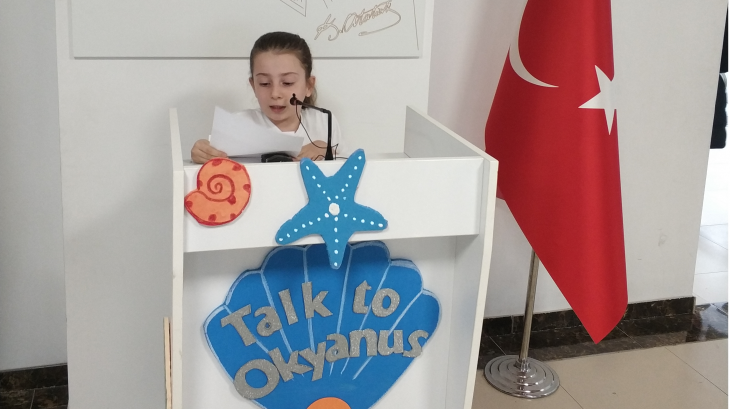 Eryaman Okyanus Ortaokulu Öğrencileri Yerli Malı Haftasında "Talk To Okyanus" Kürsüsüne Çıktı.