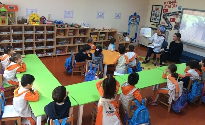 Güneşli Okyanus Koleji Okul Öncesi Gökkuşağı Grubu Sosyal Beceri Dersinde