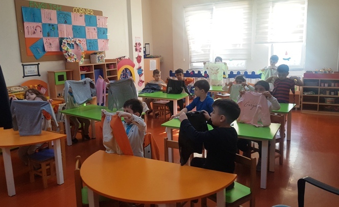 Güneşli Okyanus Koleji Okul Öncesi Gökkuşağı Grubu Yaşam Becerileri Etkinliğinde