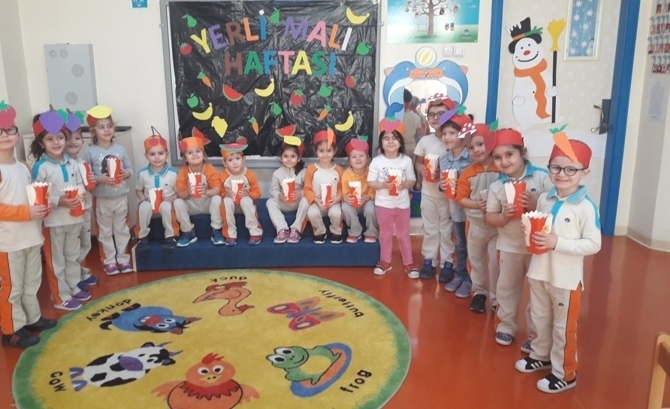 Güneşli Okyanus Koleji Okul Öncesi B Grubu Yerli Malı Tutum ve Yatırım Haftasını Kutluyor