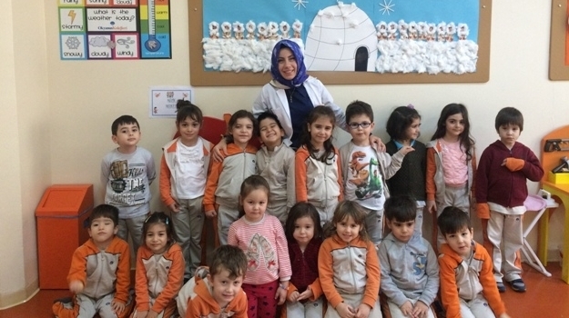 Güneşli Okyanus Koleji Okul Öncesi Balıklar Grubu Sanat Etkinliğinde