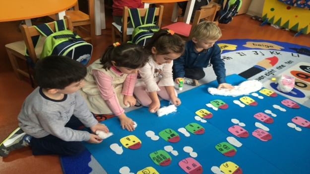 Güneşli Okyanus Koleji Okul Öncesi Gezegenler Grubu Proje Çalışmasında
