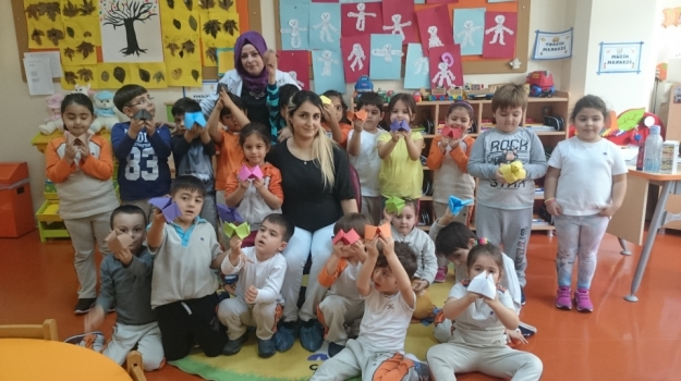 Güneşli Okyanus Koleji Okul Öncesi Gökkuşağı Aile Etkinliği Yapıyor