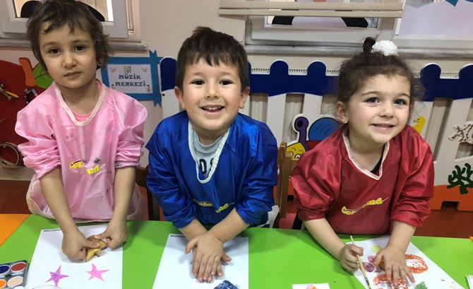 Güneşli Okyanus Koleji Okul Öncesi Rüzgarlar Grubu  Sanat  Etkinliğinde