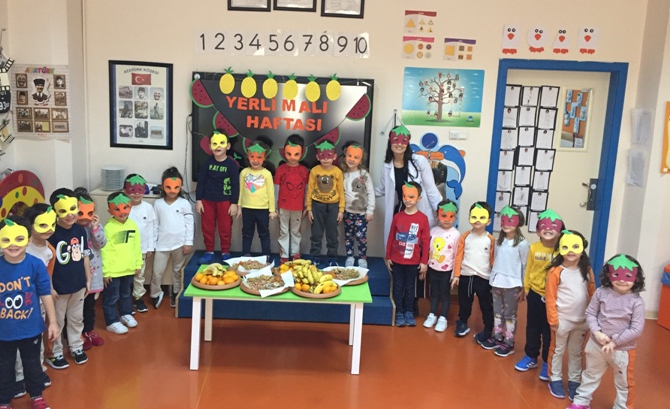 Güneşli Okyanus Koleji Okul Öncesi Yerli Malı Etkinliğinde