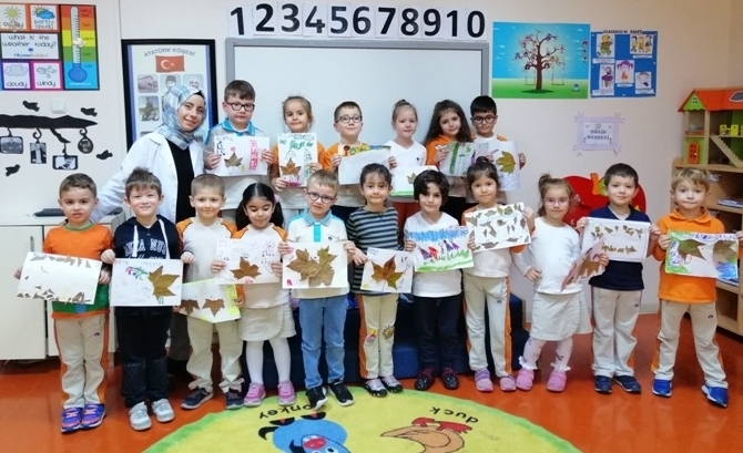 Güneşli Okyanus Koleji Okul Öncesi Yıldızlar Grubu Sanat Etkinliğinde