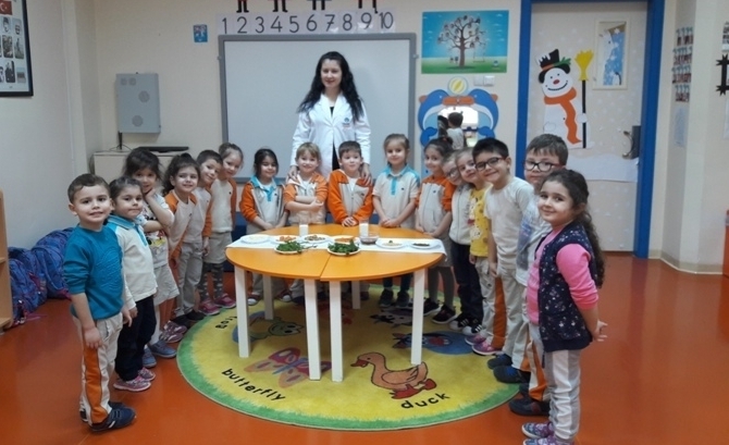 Güneşli Okyanus Koleji Okul Öncesi Yunuslar Grubu Proje Dersinde