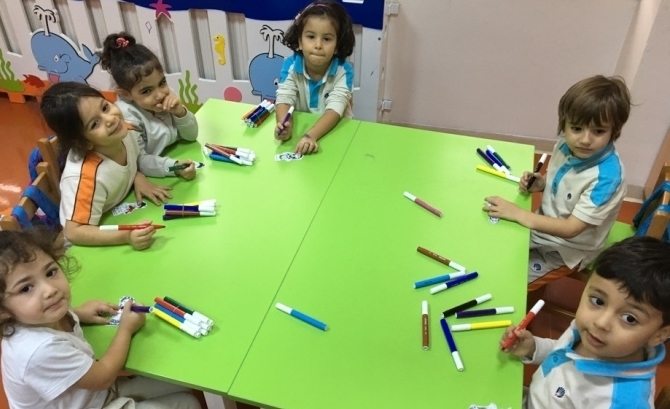 Güneşli Okyanus Koleji Okul Öncesi Yunuslar Grubu Sanat Etkinliğinde