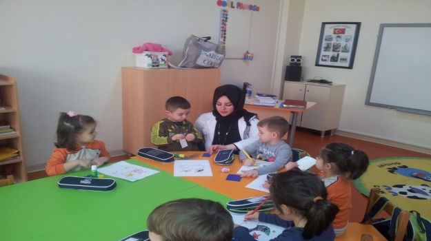 Güneşli Okyanus Koleji OkulÖncesi  Balıklar Grubu Kavramları Öğreniyor