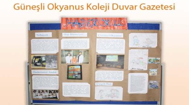 Güneşli Okyanus'ta Duvar Gazetesi