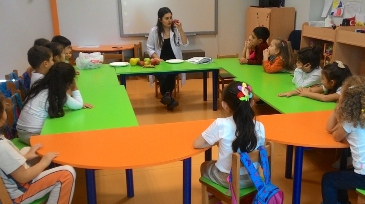 Halkalı Okul Öncesi Bulutlar Grubu Öğrencileri Okuma Yazmaya Hazırlık Dersinde.