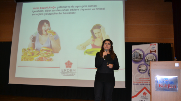 Halkalı Okyanus Anadolu Lisesi Kademesine 'Dış Görünüşün Yeme Üzerine Etkisi' Semineri Verildi