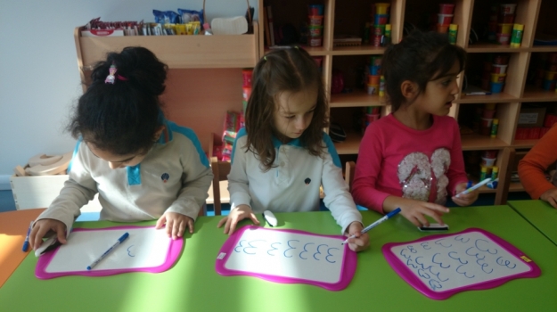 Halkalı Okyanus Koleji Okul Öncesi Ay  Grubu Matematik Dersinde