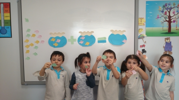 Halkalı Okyanus Koleji Okul Öncesi Ay Grubu Matematik  Dersinde