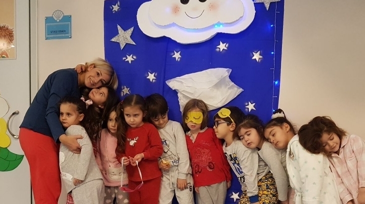 İncek Okyanus Okul Öncesi Pijama Partisi Yaptılar