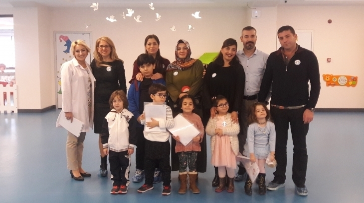 İncek Okyanus Okul Öncesi Yunuslar Grubu Ailemle Okulumdayım Adlı Etkinlikte Biraraya Geldiler.