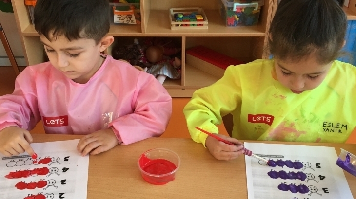 İnciler Sınıfı “Tırtıllarla Sayılar” Etkinliği Yapıyor