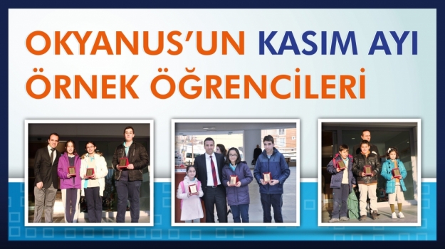 Kasım Ayı Örnek Öğrencileri