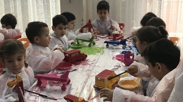 Kemerburgaz Okyanus Koleji Anaokulu Öğrencileri Eyüp Oyuncak Atölyesinde