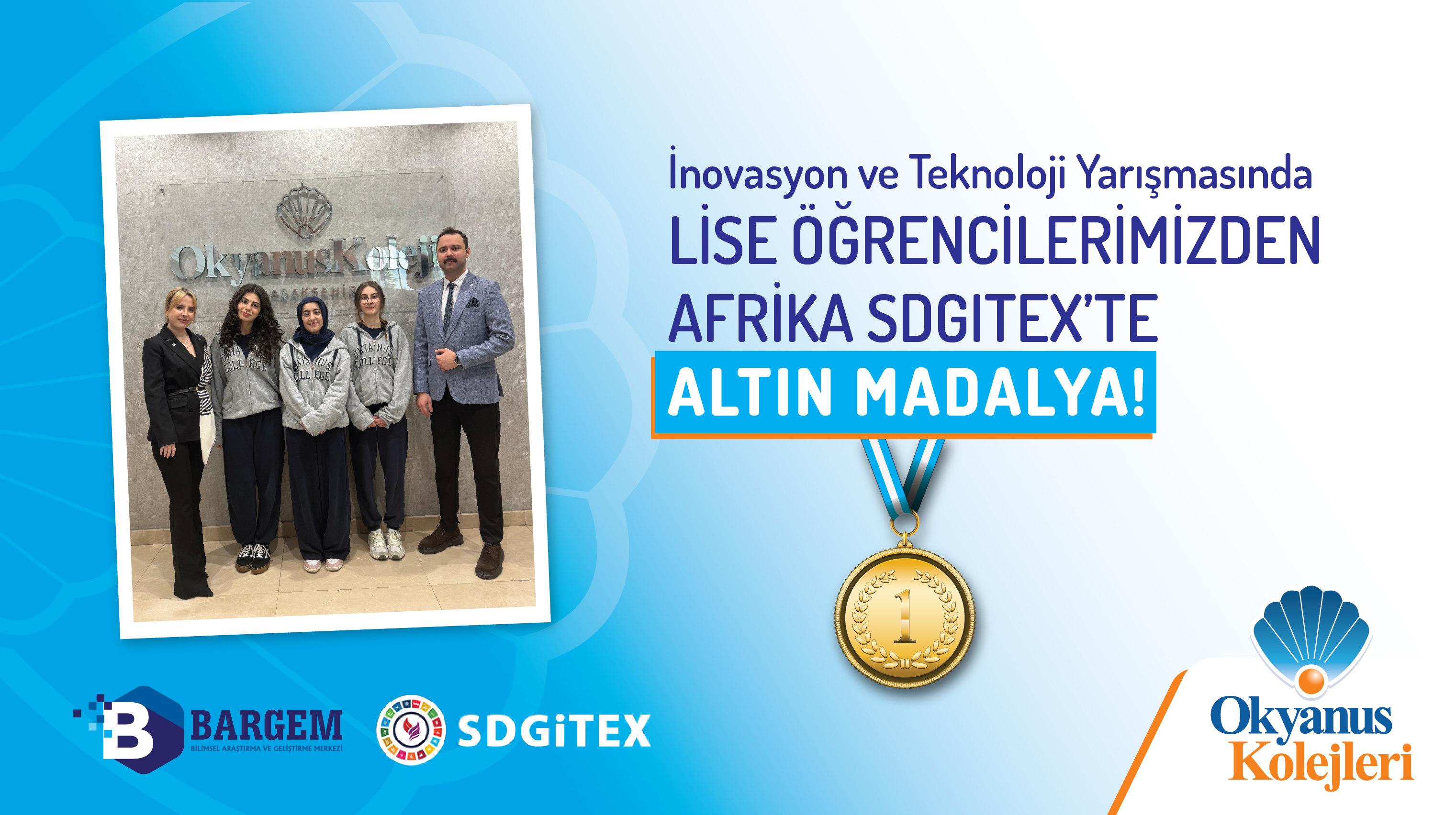 LİSE ÖĞRENCİLERİMİZ AFRİKA SDGITEX’TE DÜNYA BİRİNCİSİ!