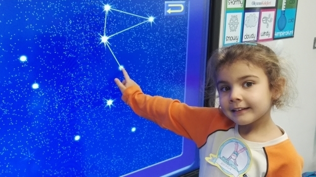 Mavişehir Balıklar Grubu Fastrackids Dersinde Astronomi Konusunu Öğreniyor