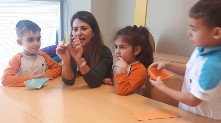 Mavişehir Okyanus Koleji İnciler Grubu Öğrencileri aile katılımı etkinliğinde