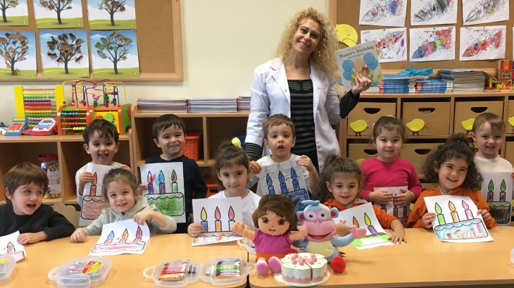 Mavişehir Okyanus Koleji Kuşlar grubu öğrencileri İngilizce dersinde