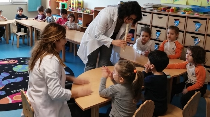 Mavişehir Okyanus Koleji Okul Öncesİ Yunuslar Grubu Müzik Dersinde