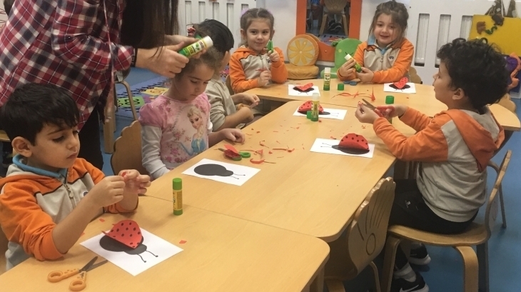 Mimarsinan Okyanus Koleji Okul Öncesi Yunuslar Grubu Sanat Etkinliğinde
