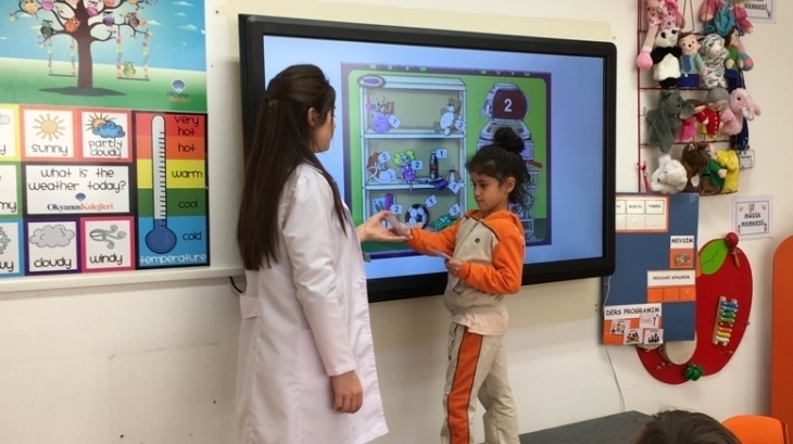 Okul Öncesi Güneş Grubu Fastrackids Dersinde