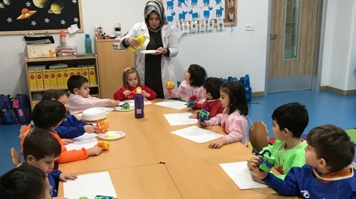 Okul Öncesi Yunuslar Grubu Sanat Etkinliğinde